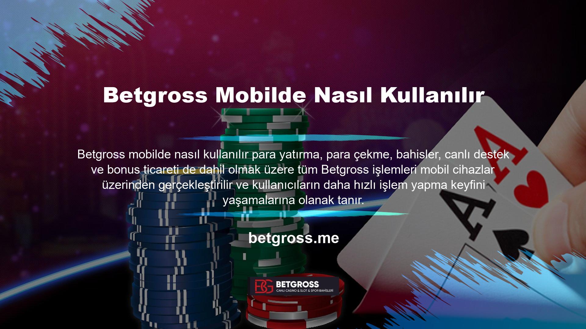 Betgross mobil kullanımı üyeleri arasında oldukça popüler, program altyapısına sahip, program giriş sayısı fazla ve kaliteli bir firma tarafından üretiliyor