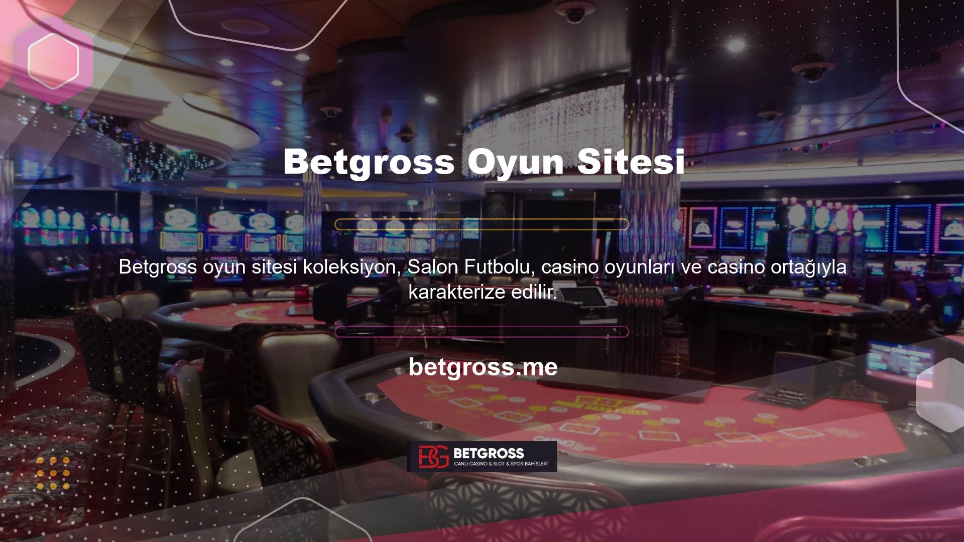 Betgross yalnızca çok sayıda profesyonel oyun operatörüyle sözleşmesi olan ve sistemleri doğrulanmış profesyonel casino oyunu sağlayıcılarıyla çalışır